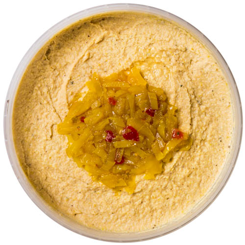 spicy southern hummus chow-chow